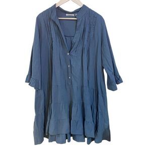 chinese dress ladies CRISTINA VERGANI Made In Italy Linen Blend Voile Shoulder Tie Bow Midi –  Letay Store